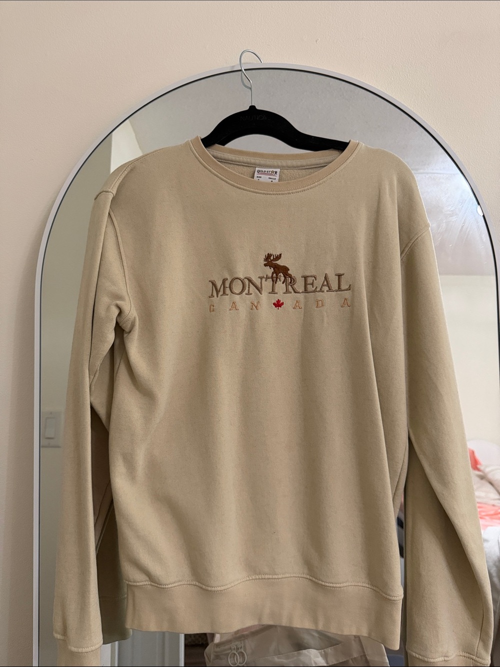 Montreal Canada Beige Crewneck Sweatshirt